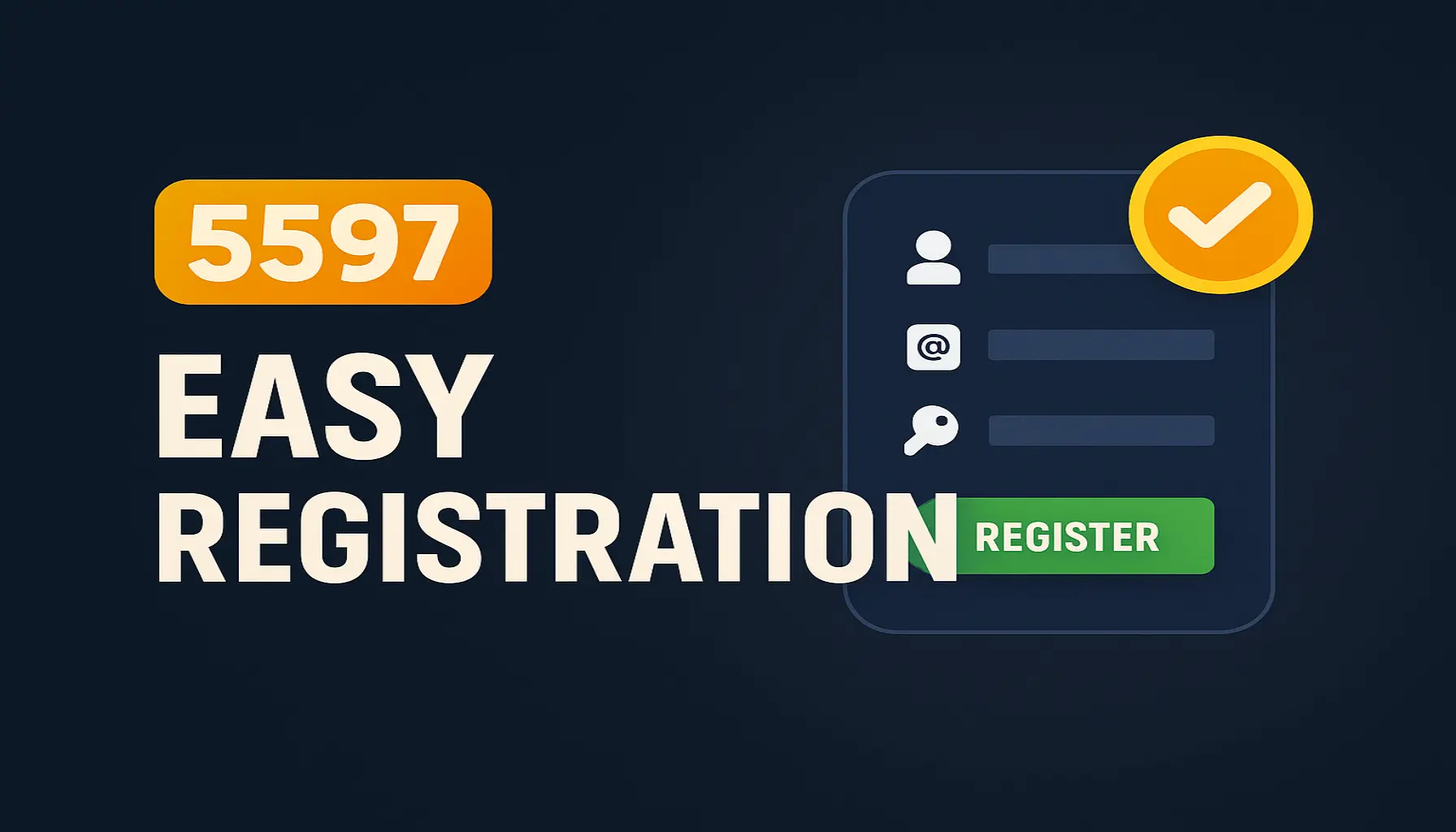 Não Perca tempo, o rRgistro na site 5597